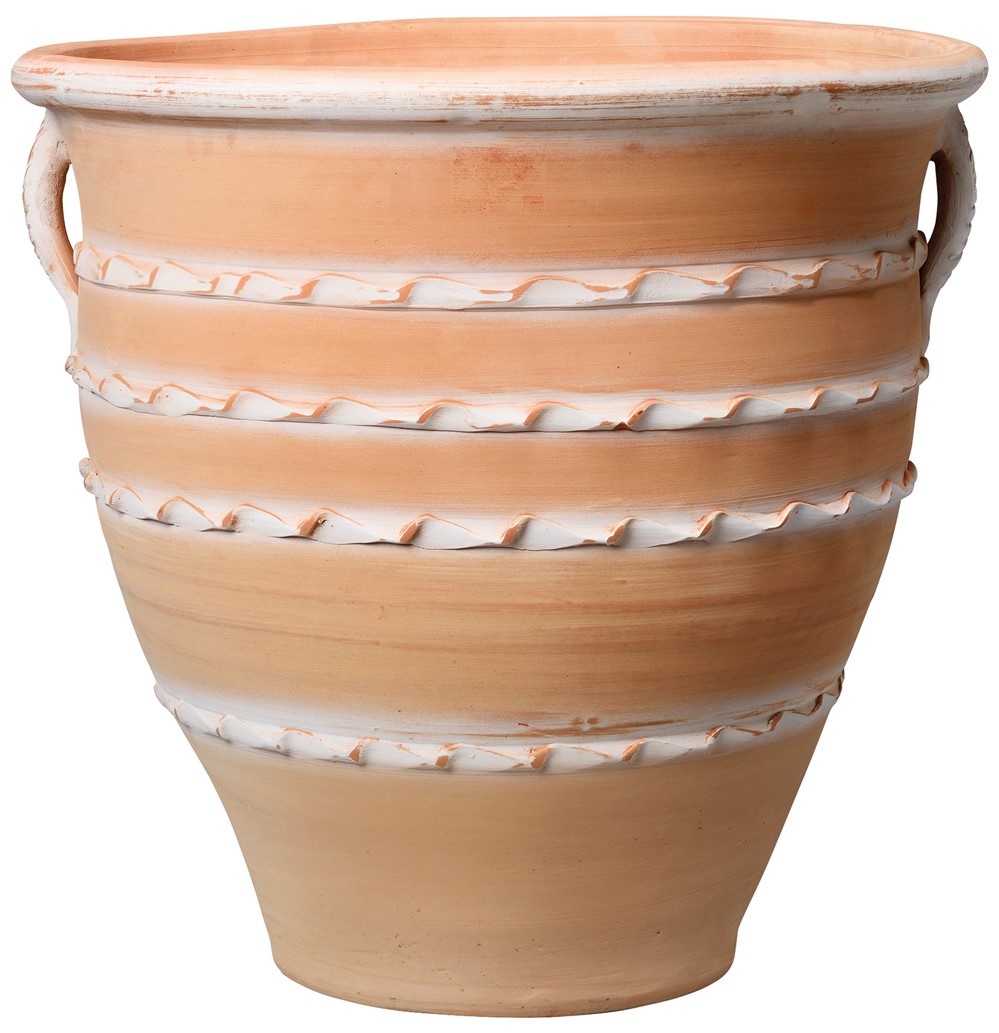 Pot 58cm terre rosée et blanchie antalya