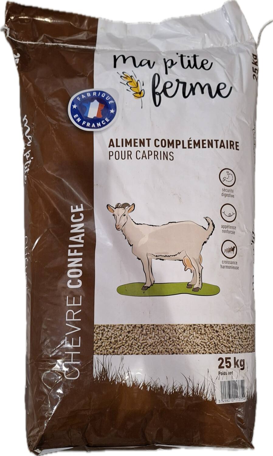 Aliment Complet Chevre/Petits Ruminants Confiance 25kg Sans OGM - MA P'TITE FERME