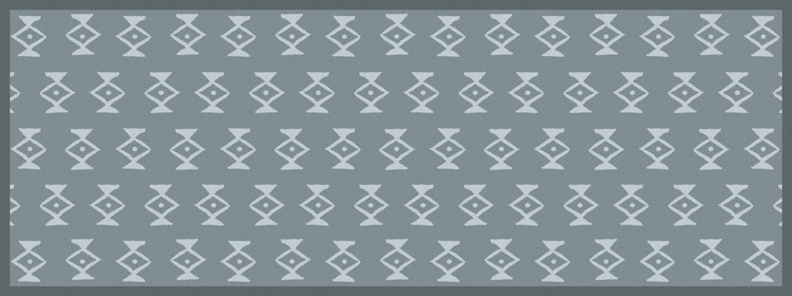 Tapis de cuisine absorbant de protection Devoluy Sablier 120x45cm bleu - CORYL