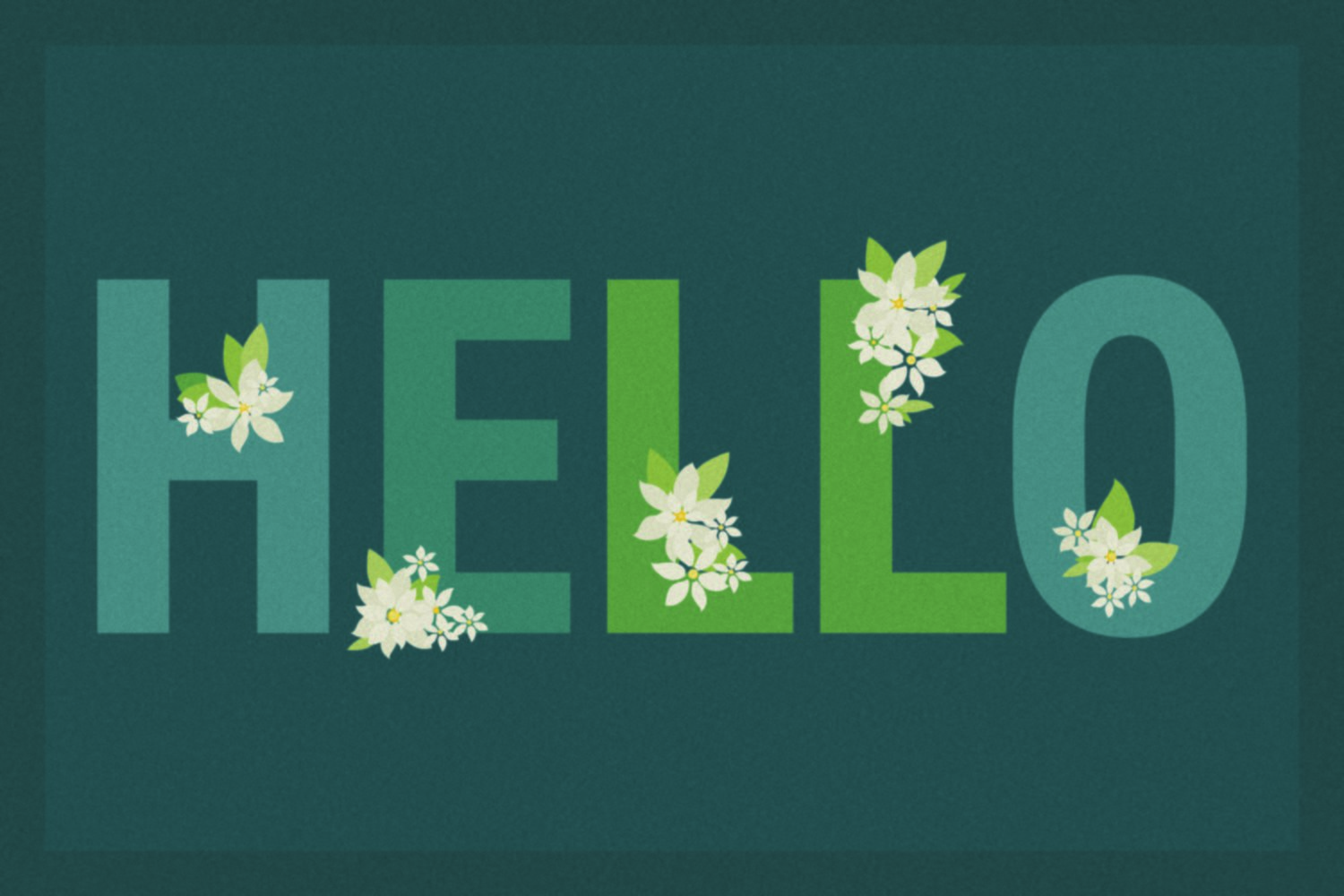Tapis d'entrée Access Hello 60x40cm