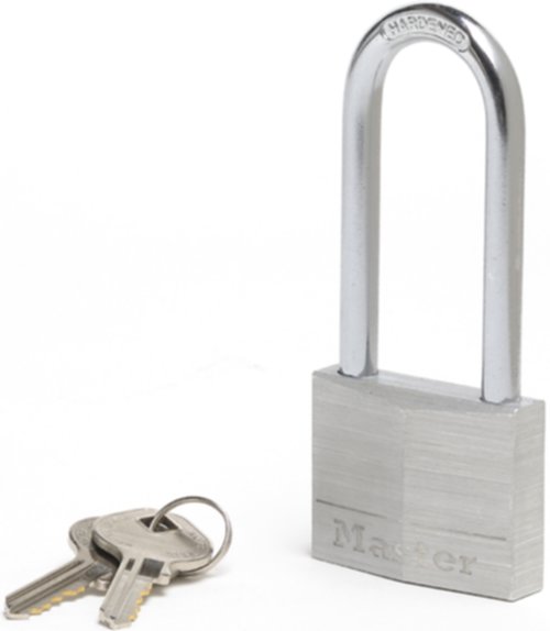 Cadenas aluminium 50mm- anse acier cémenté 64mm