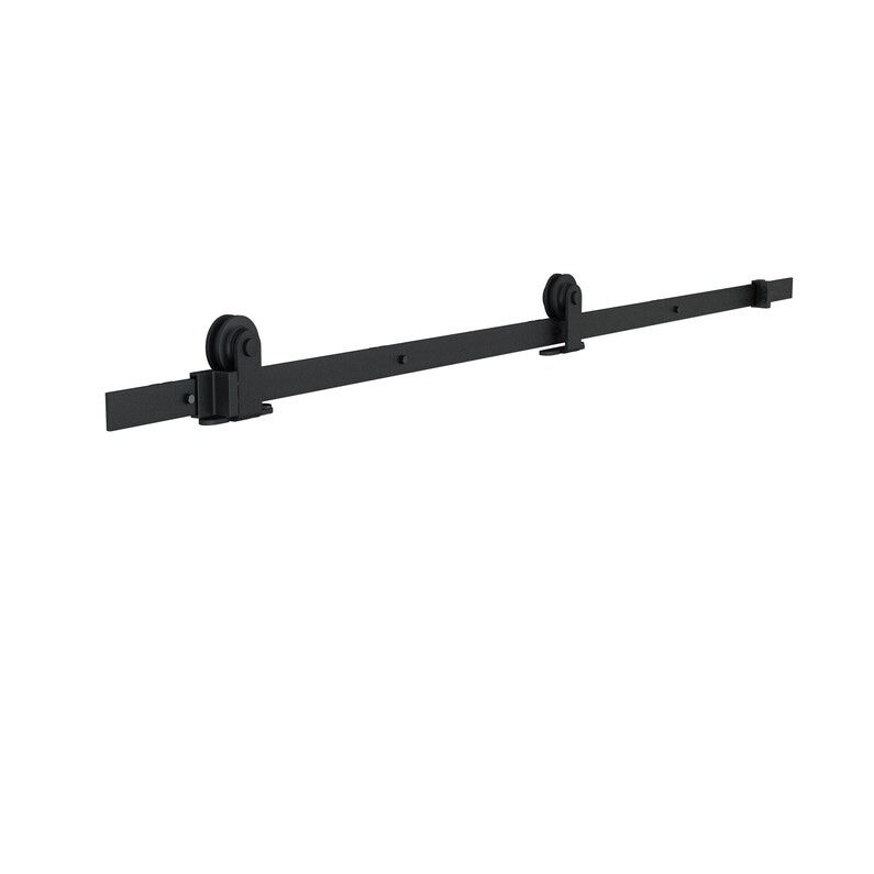 Rail apparent noir en acier