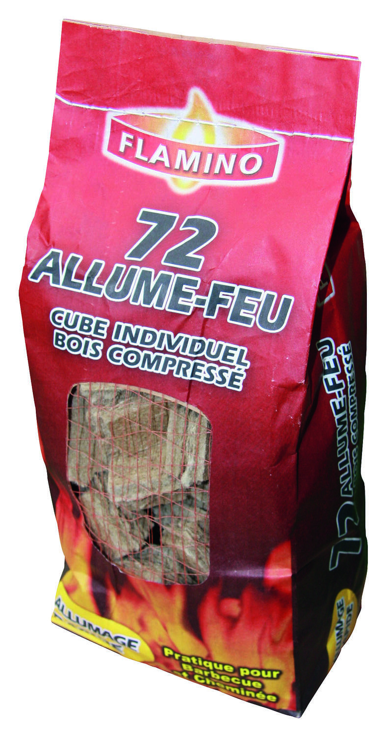 Cubes de bois compressés x72 - FLAMINO