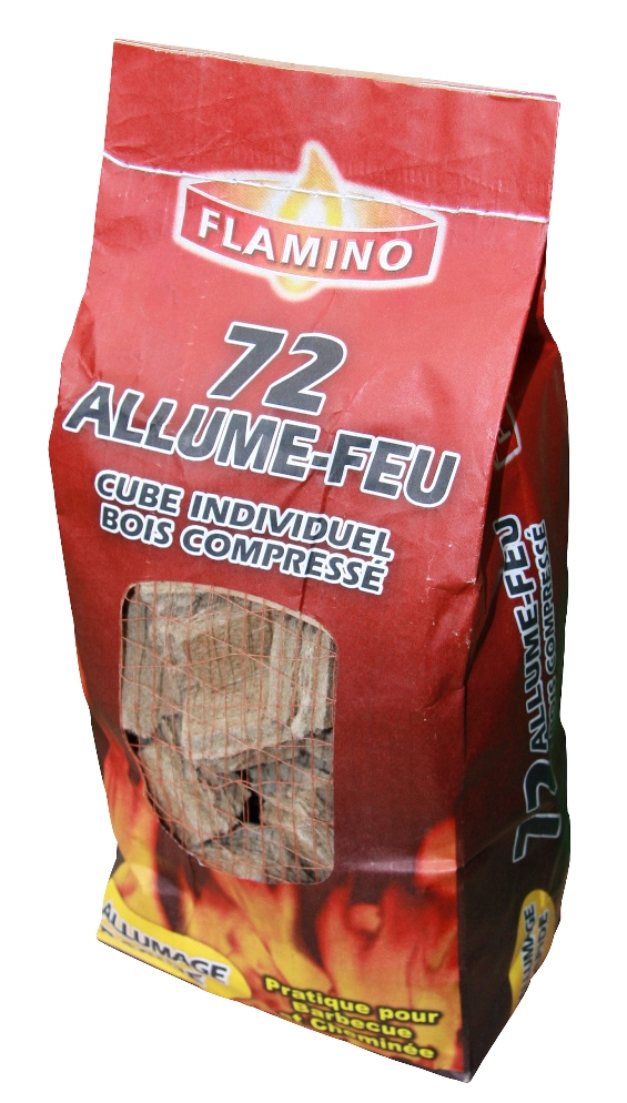 Cubes de bois compressés x72 - FLAMINO