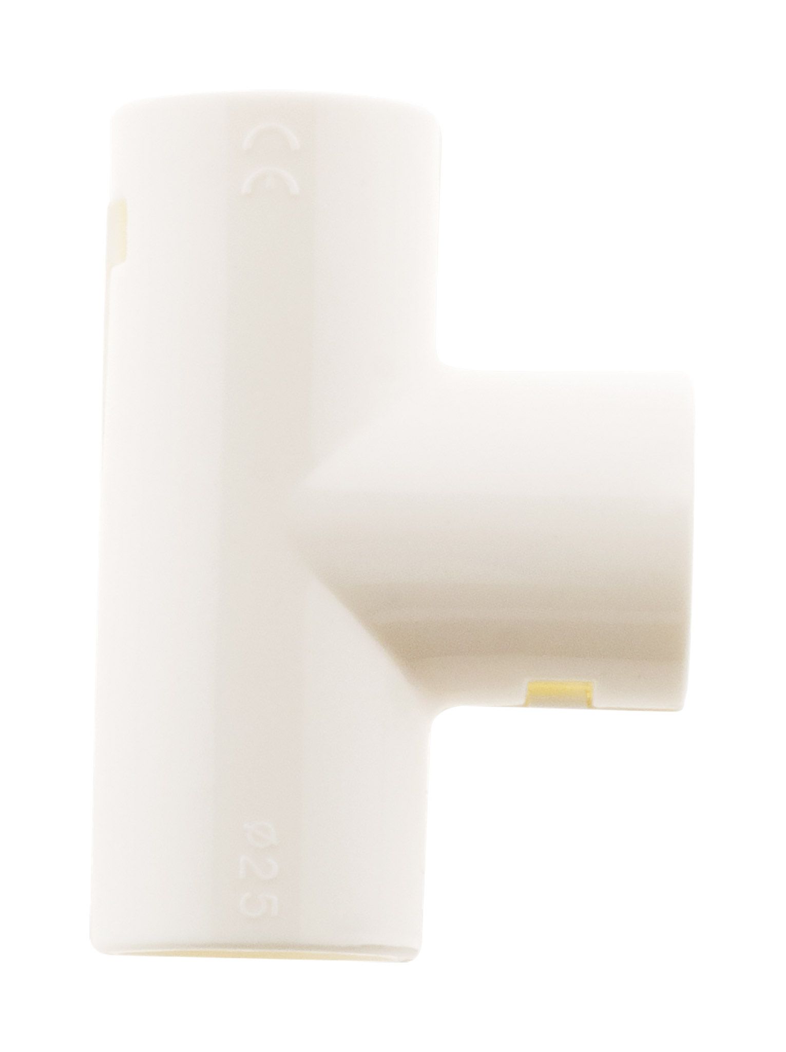 1 té pour conduits d25mm blanc zenitech