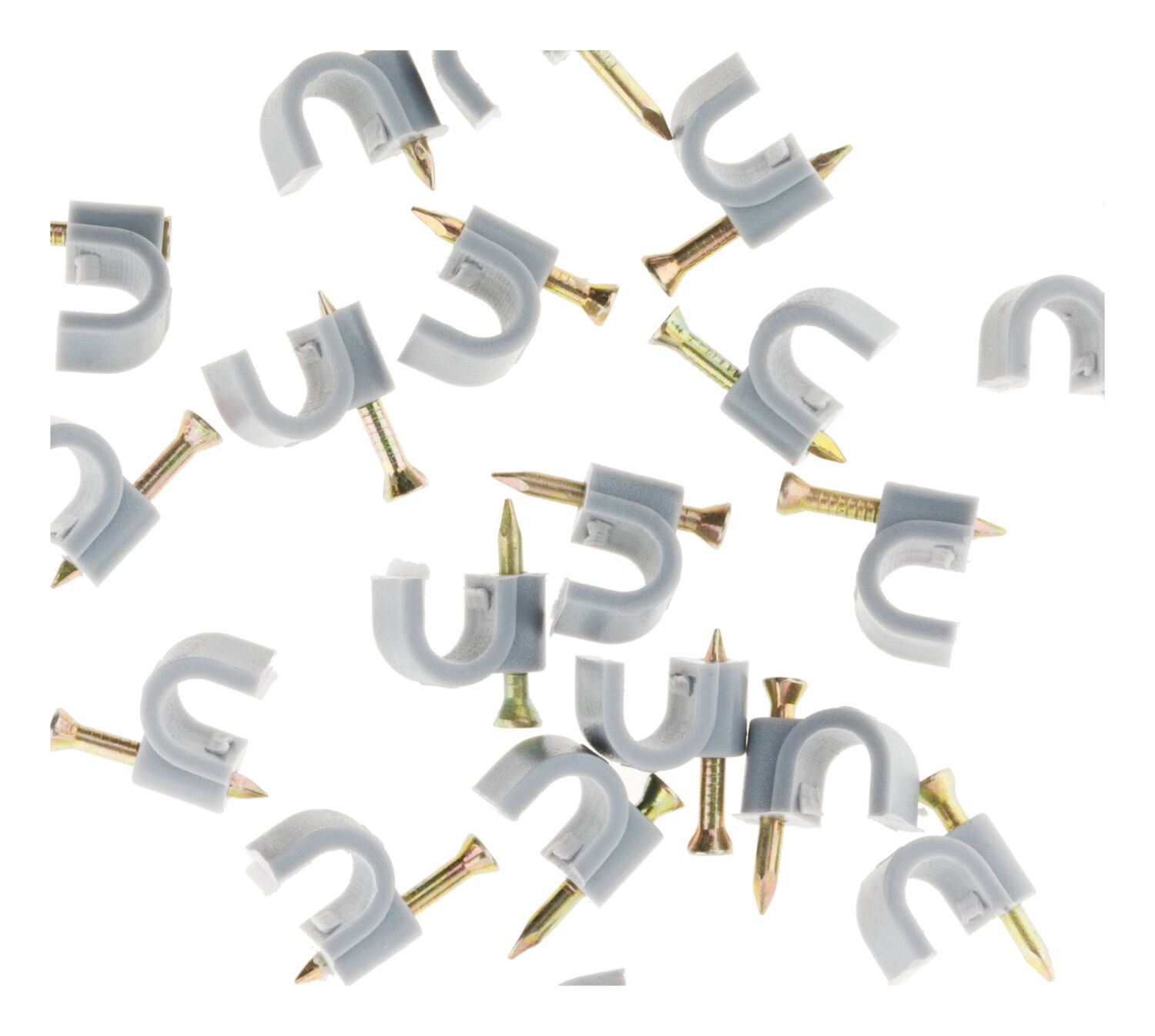 20 attaches plastiques Ø9 gris - INOTECH