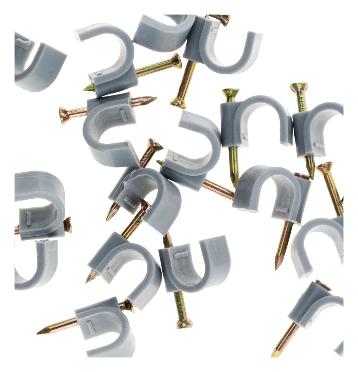 20 attaches plastiques Ø10 gris - INOTECH