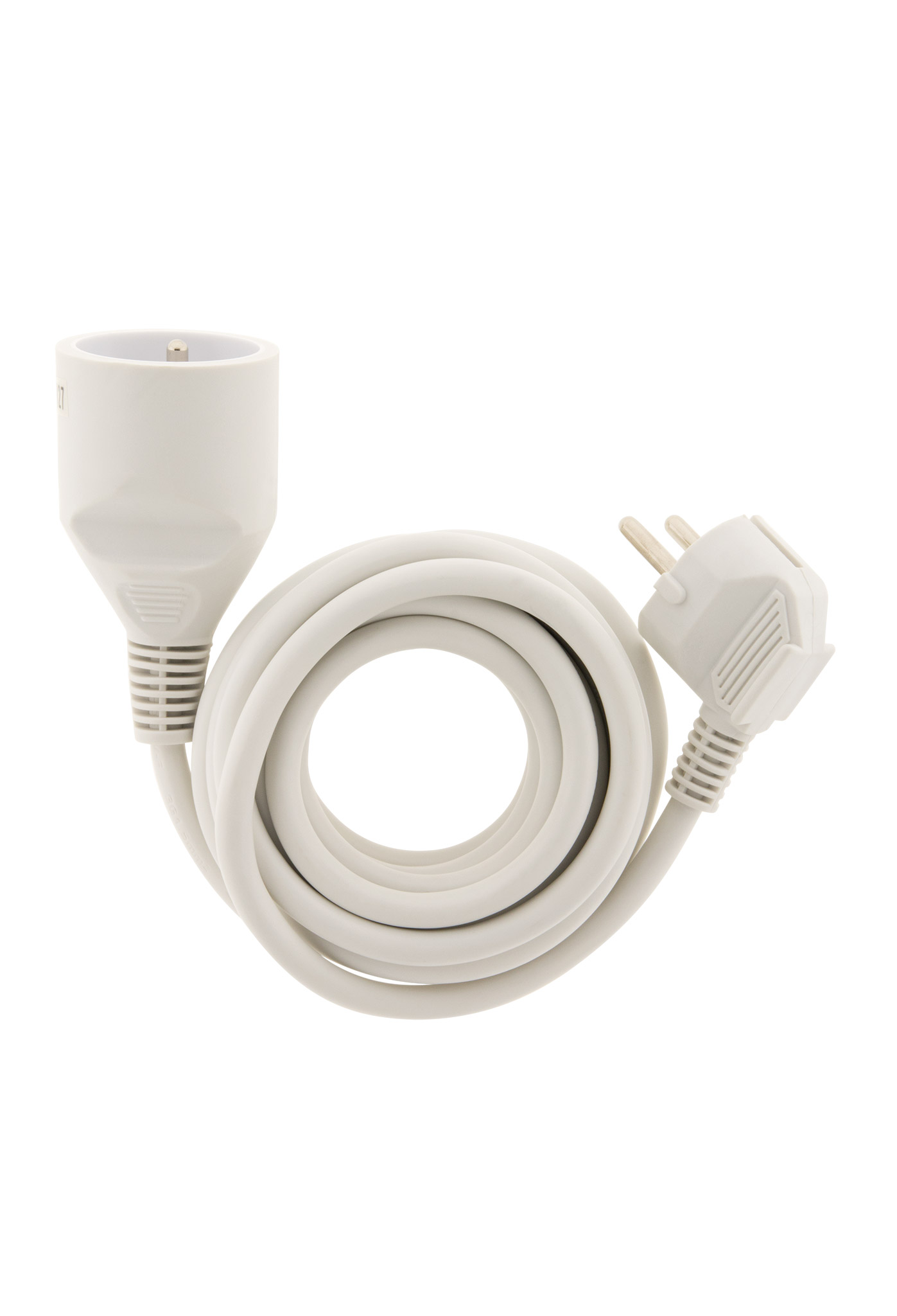 Rallonge électrique ménager 16a 2P+T ho5vv-f 3g1,5mm² blanc 10m-ZENITECH