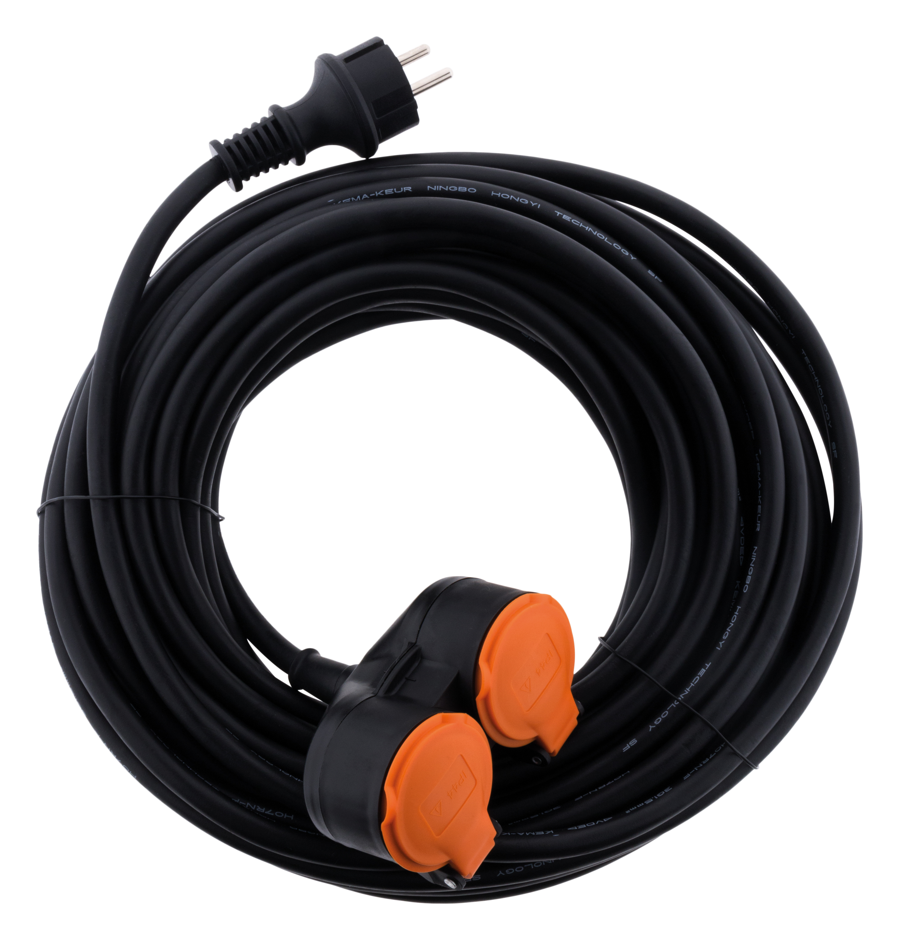 Rallonge électrique de jardin 2 prises 2P+T IP44 câble H07RN-F 3G1,5mm² 10m