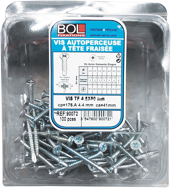 Lot 100 vis auto-perforantes