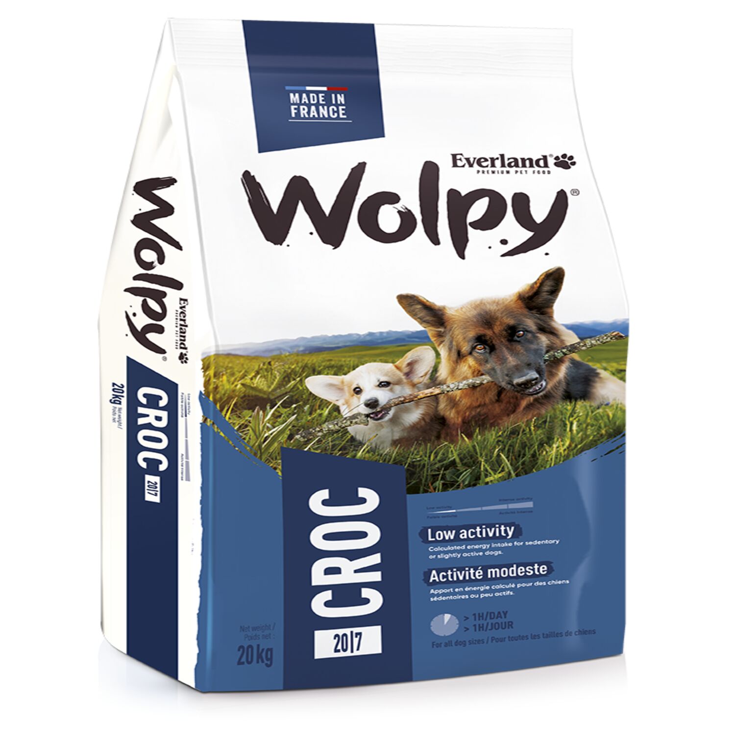 Croquettes Wolpy Dog Croc 20kg 20/7 - WOLPY