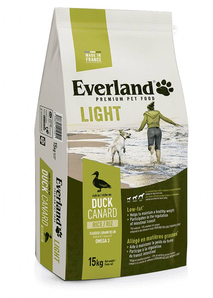 Croquette Chien adulte Light 28/10 15kg - EVERLAND