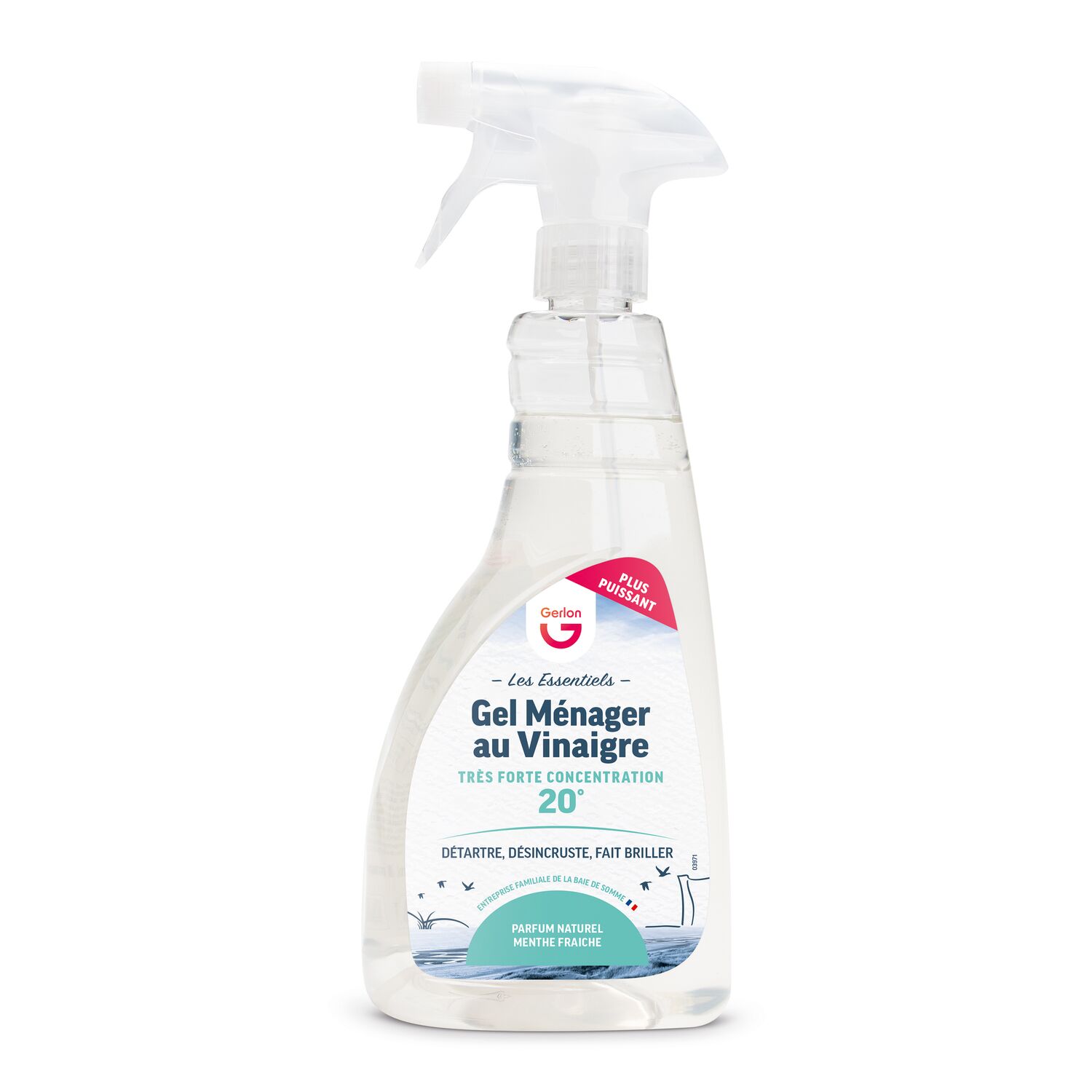 Gel ménager au vinaigre et à la menthe 750 ml - GERLON