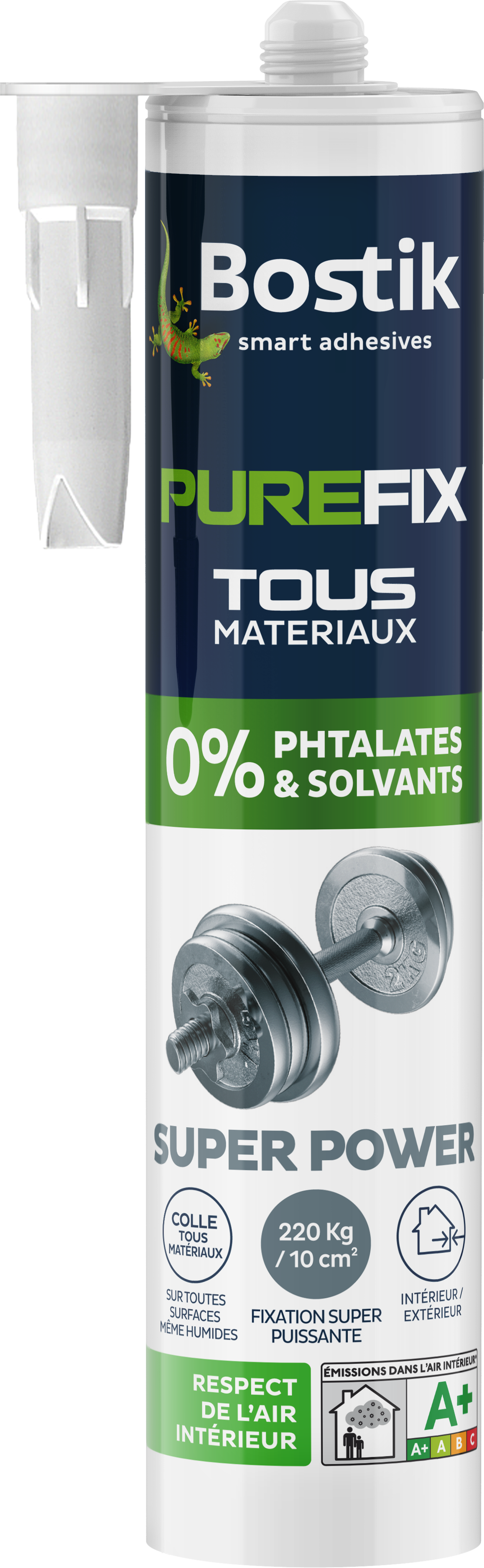 Colle de Fixation Purefix Super Power blanc 280ml - BOSTIK