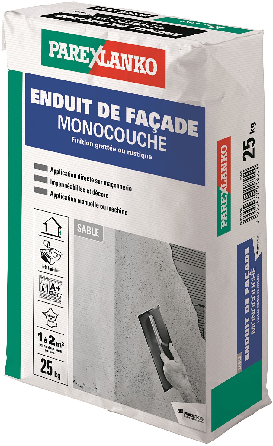 Enduit de façade monocouche sable 25kg - PAREXLANKO