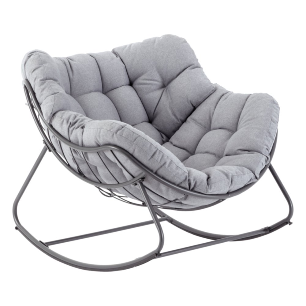Fauteuil Bascule Paopao Graphite 96x84x109cm