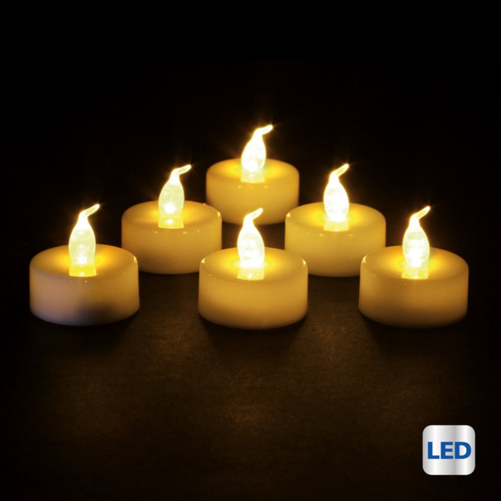 Bougie led chauffe plat blanc