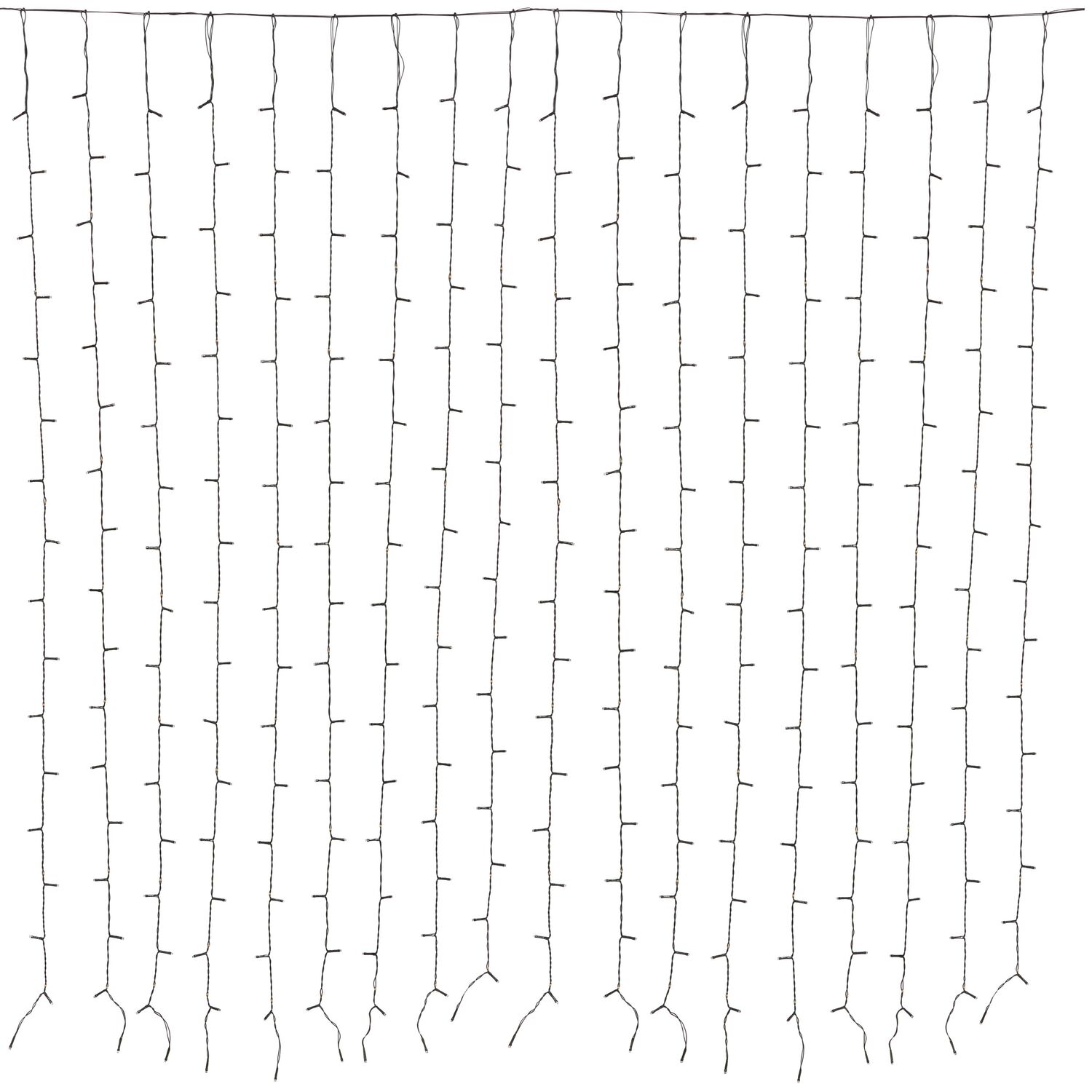 Décoration de Noël rideau extérieur solaire blanc froid - FEERIC