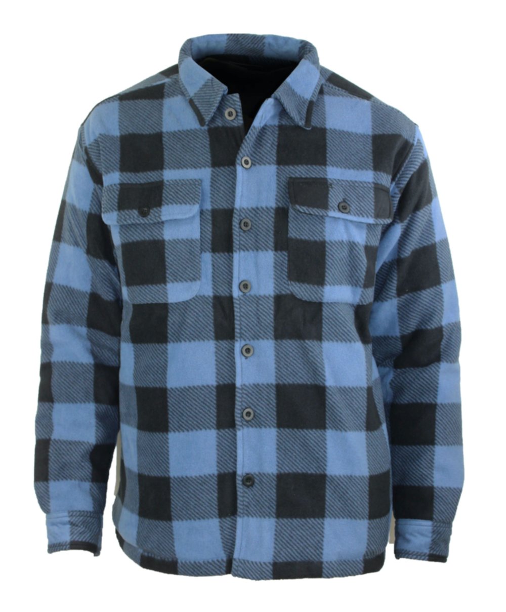 Kozak2 surchemise polaire db carreaux bleu/noir 2xl