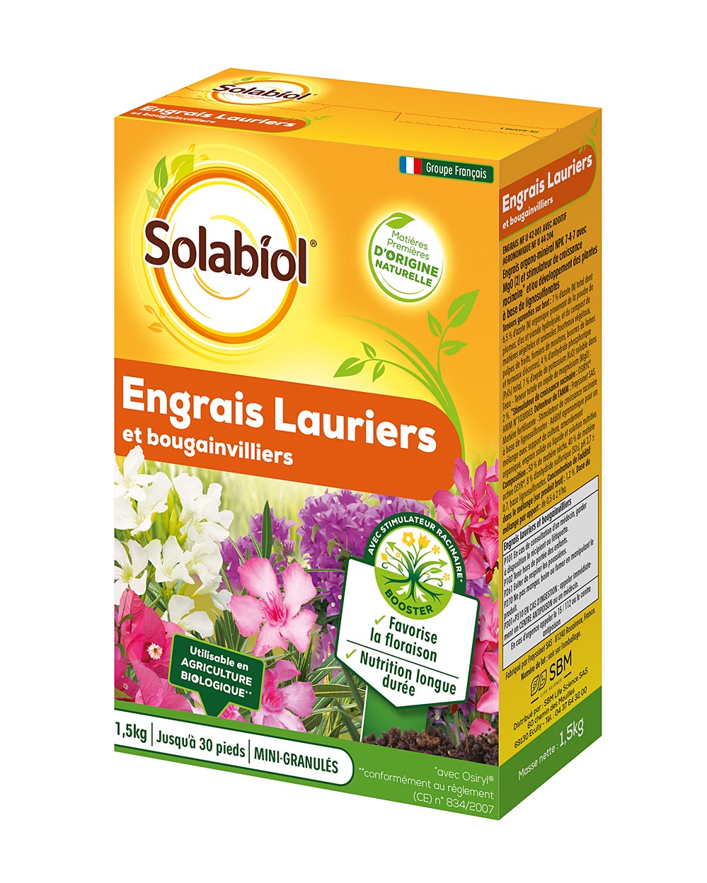 Engrais lauriers et bougainvilliers 1,5kg