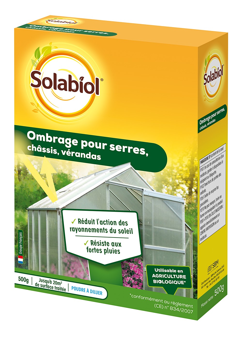 Ombrage pour serres, châssis, verandas 500g
