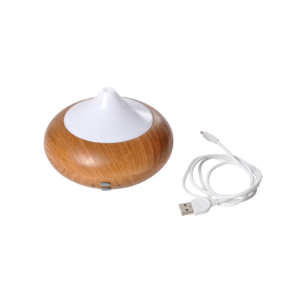 Diffuseur d'arômes goutte 210 mL effet bois avec 7 couleurs LED - HOMEA
