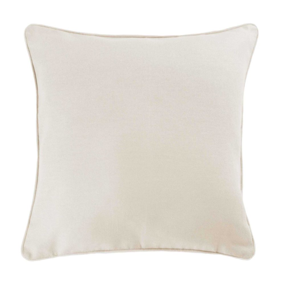 Coussin passepoil Panama 40 x 40 cm naturel - D.D'INTERIEUR