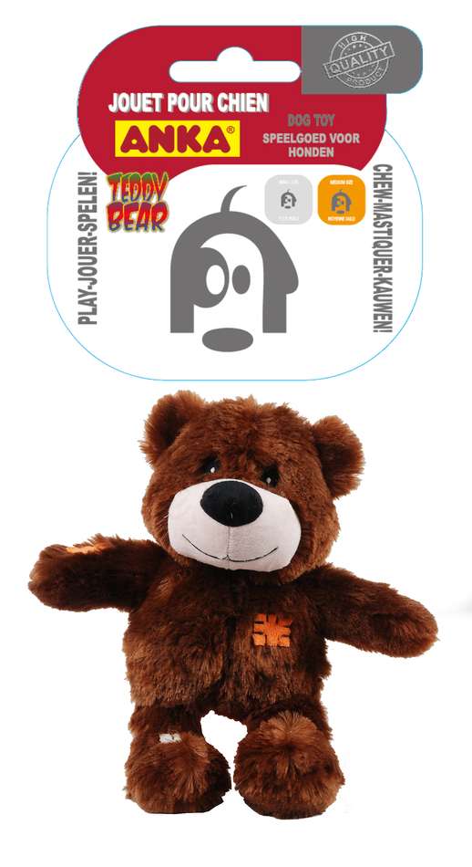 Jouet Chien Peluche Ours Teddy Bear S/M 22cm - ANKA