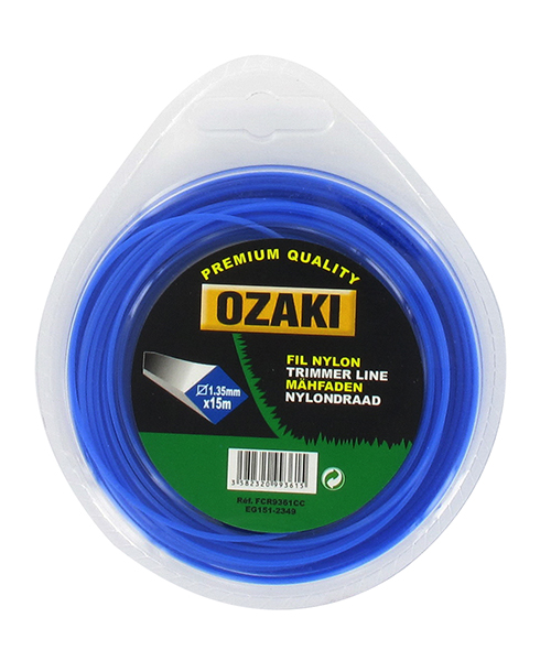 Coque fil nylon carré Ø1,35 mm, 15 m - OZAKI