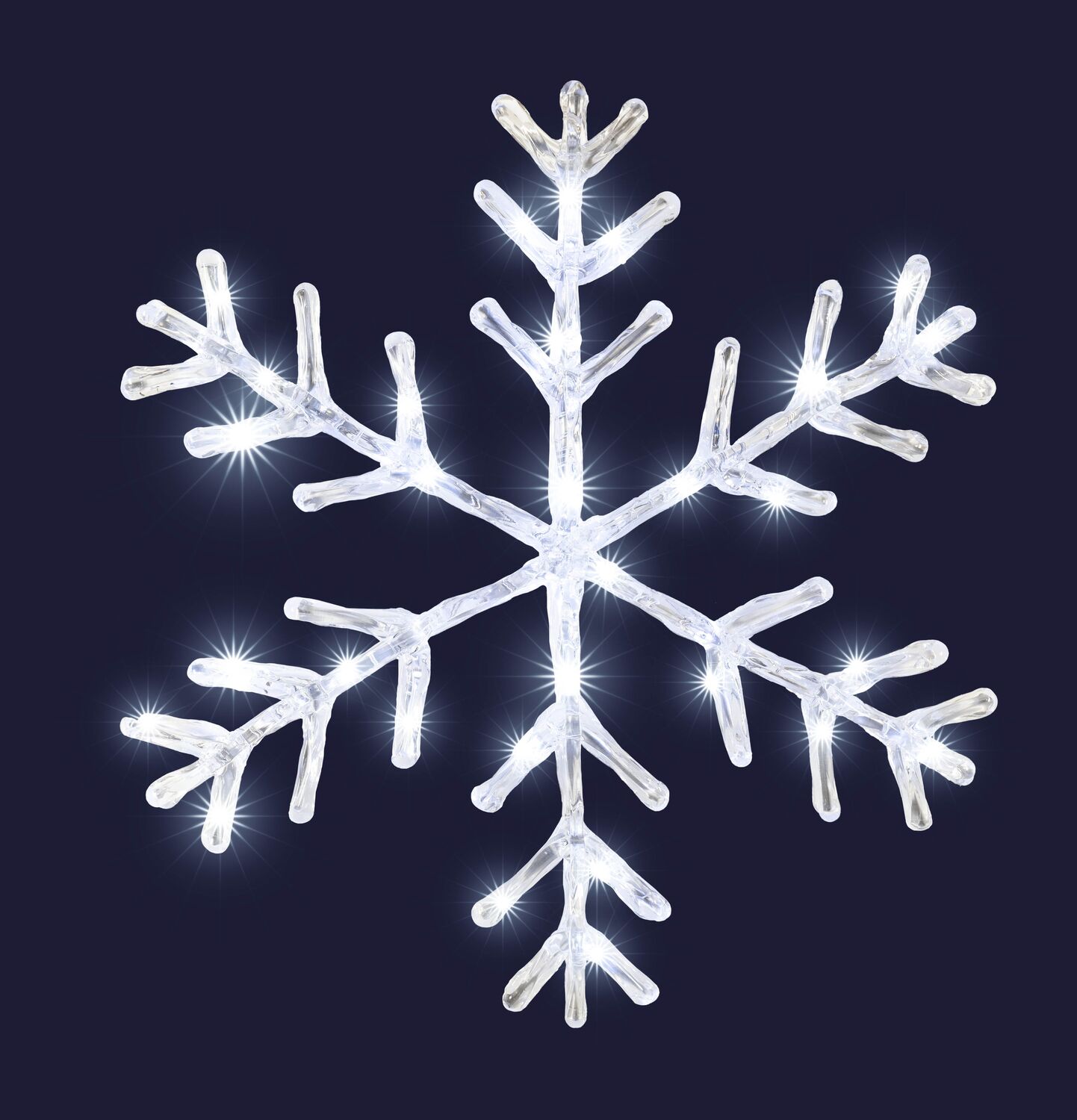 Décoration de Noël Flocon de Neige Cimier Micro LED - BLACHERE