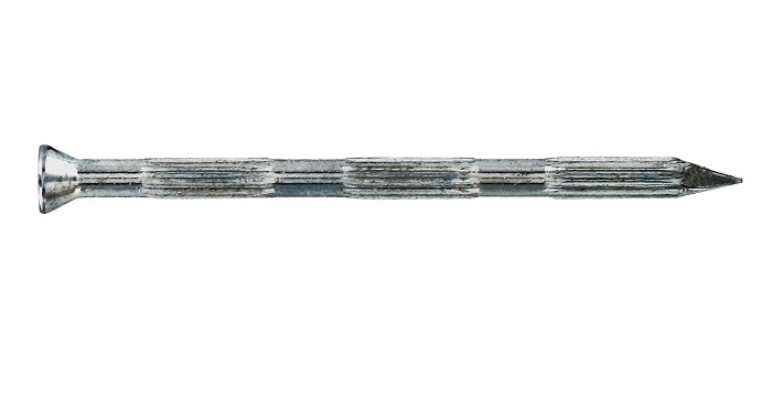 50g pointes béton tête fraisée striée 3,4x70 - INVENTIV