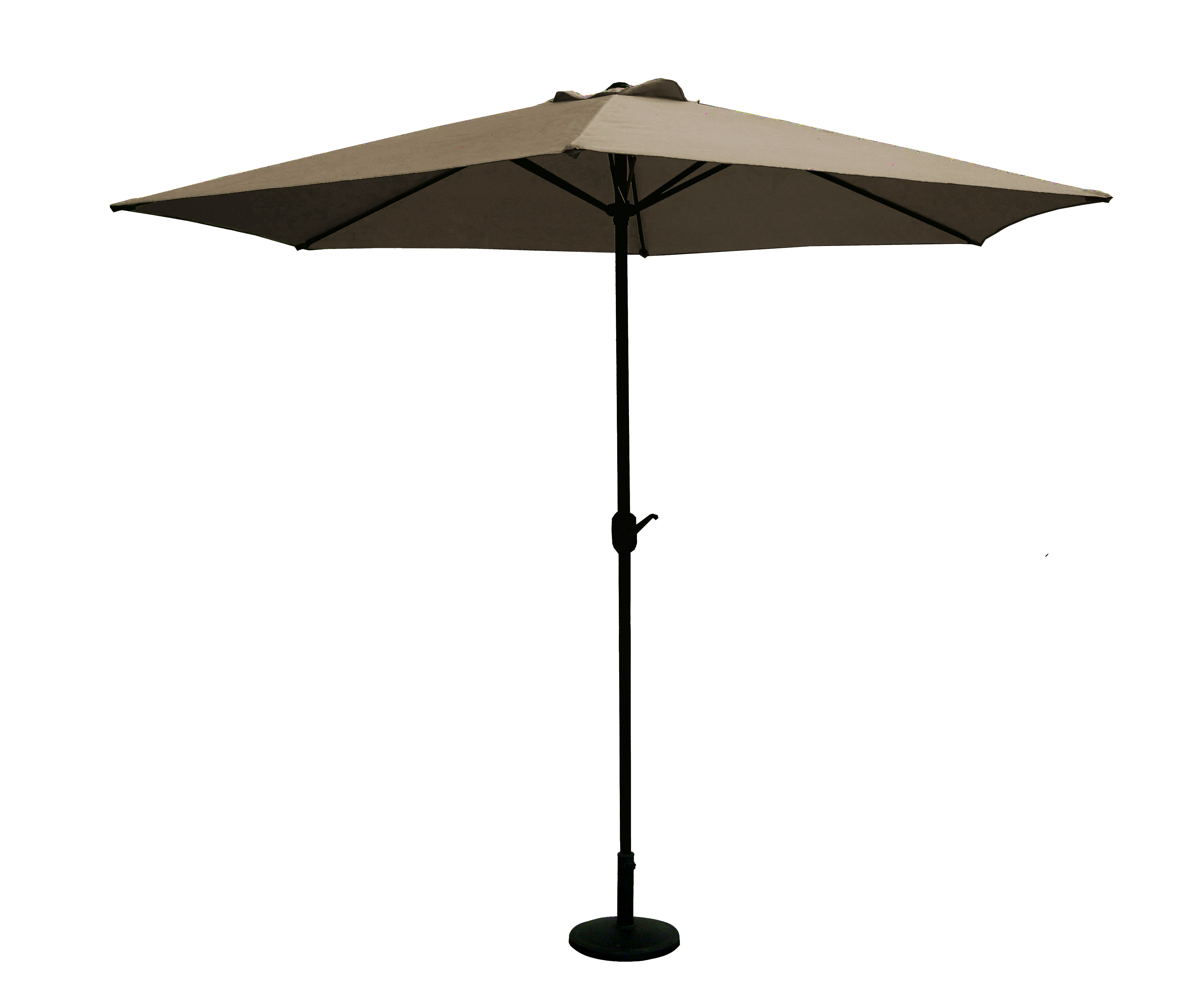 Parasol droit Chypre III Ø3m Taupe - INVENTIV