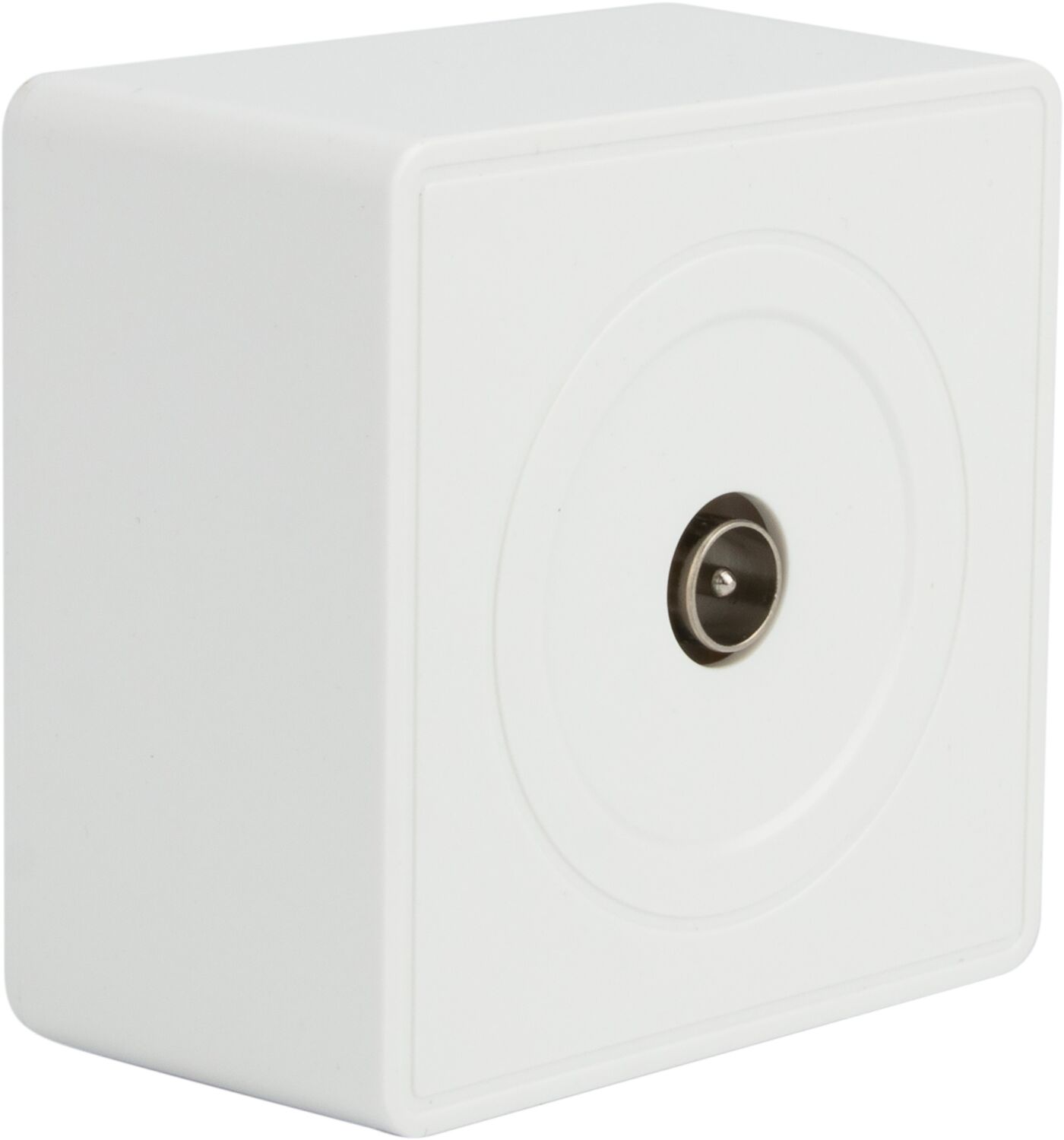 Prise TV saillie Helios blanc - INVENTIV