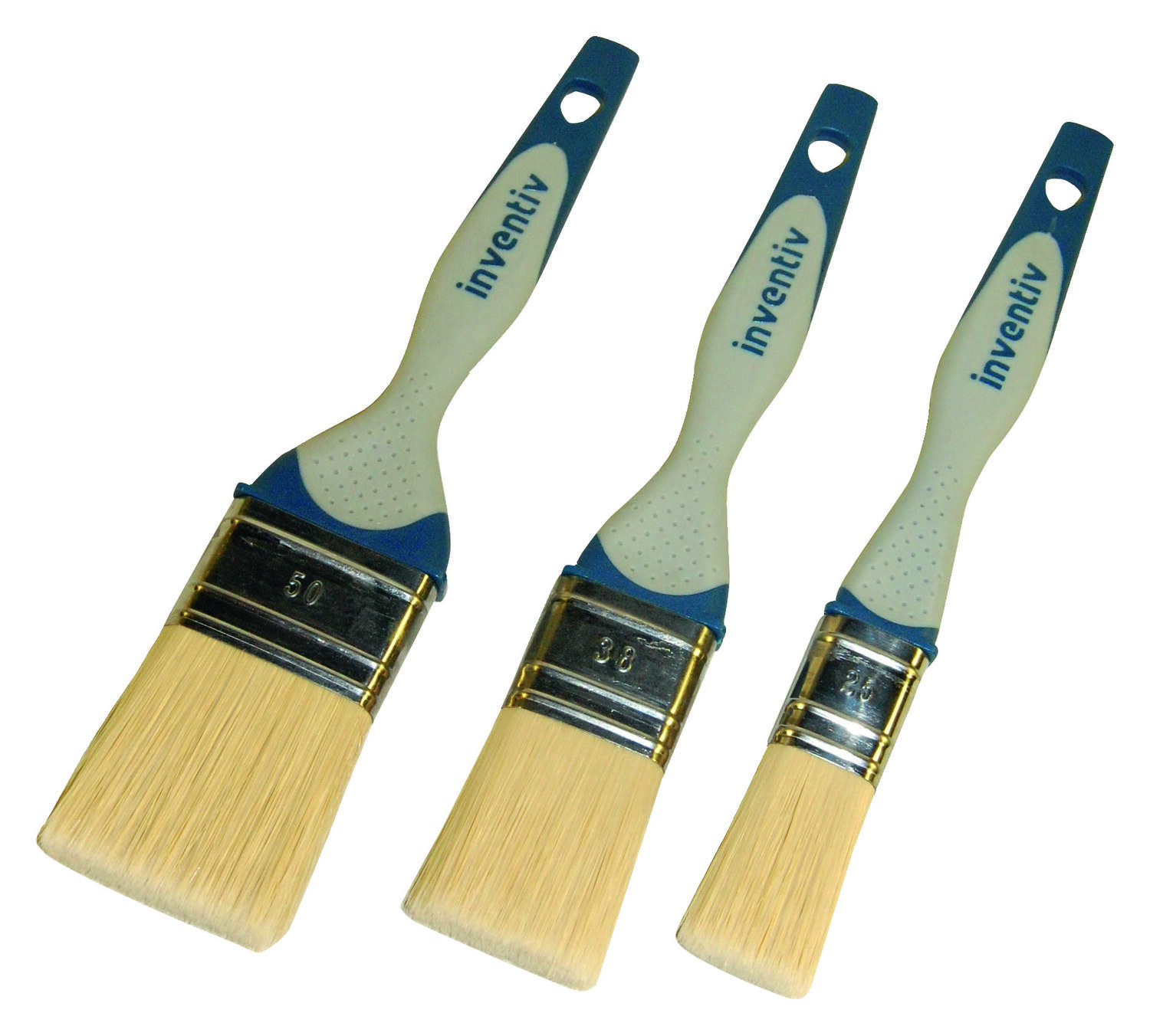 3 Pinceaux Toutes Peintures 25, 38 et 50mm - INVENTIV