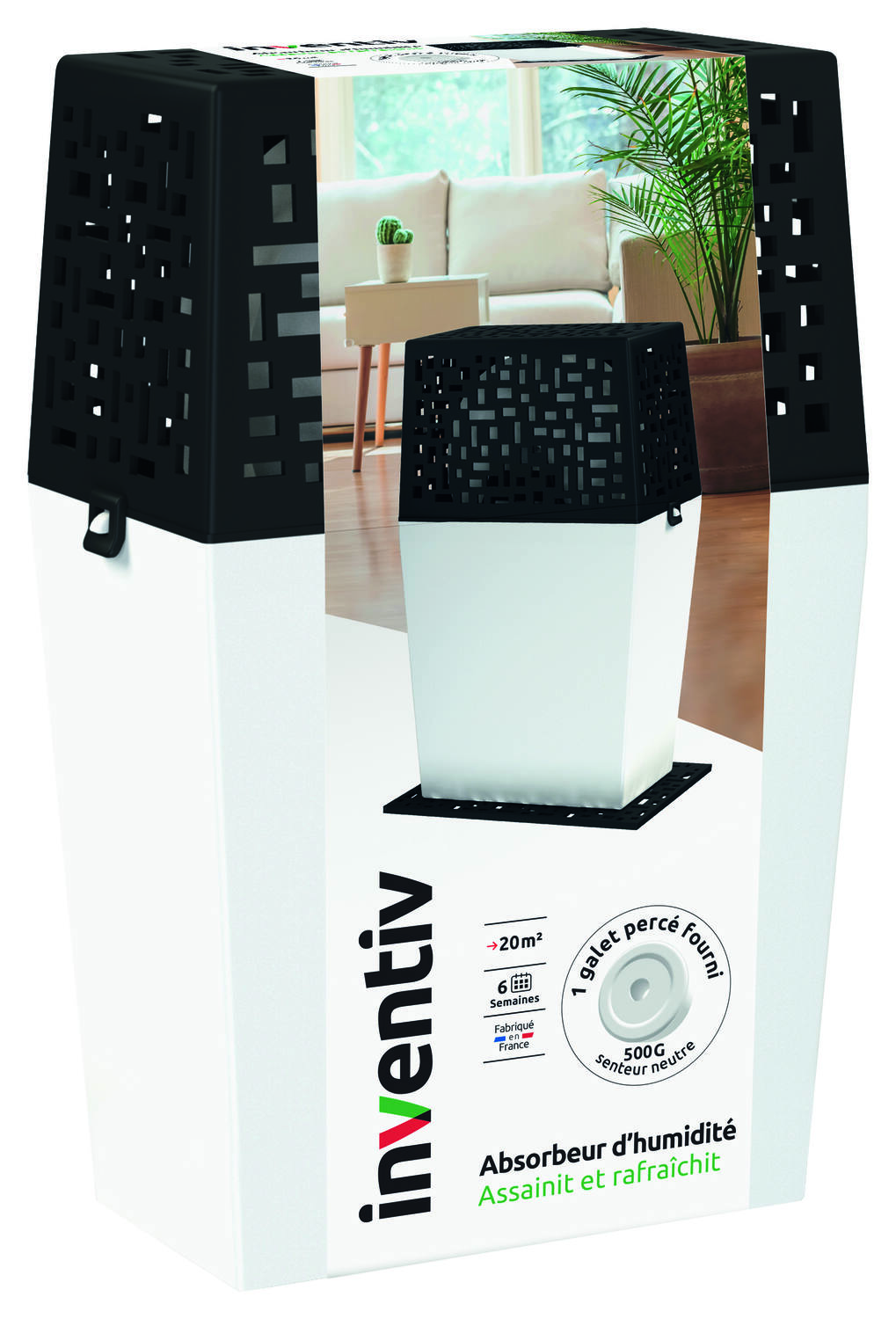 Recharge Absorbeur d'humidité Médium galet percé 500g - INVENTIV