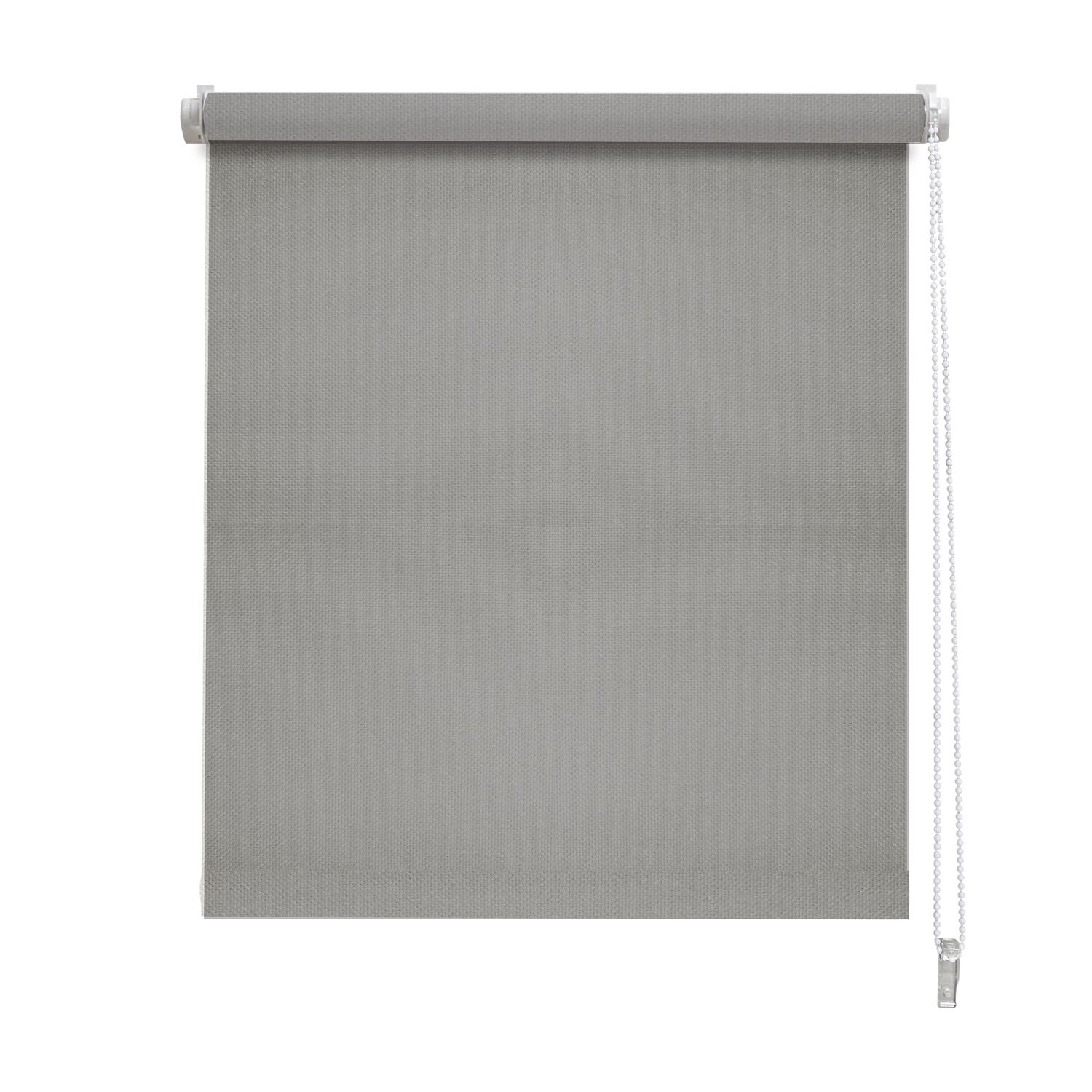 Store enrouleur occultant gris clair 80x250cm - INVENTIV