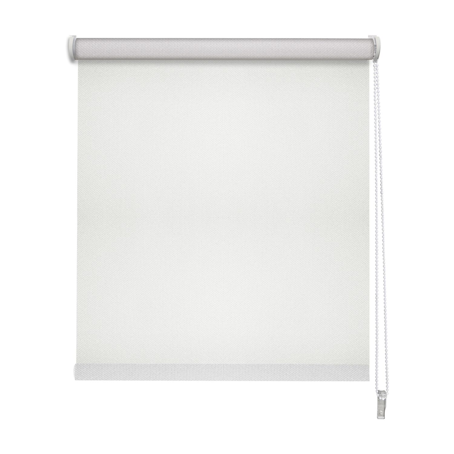 Store enrouleur tamisant sans perçage blanc 60x160cm - INVENTIV