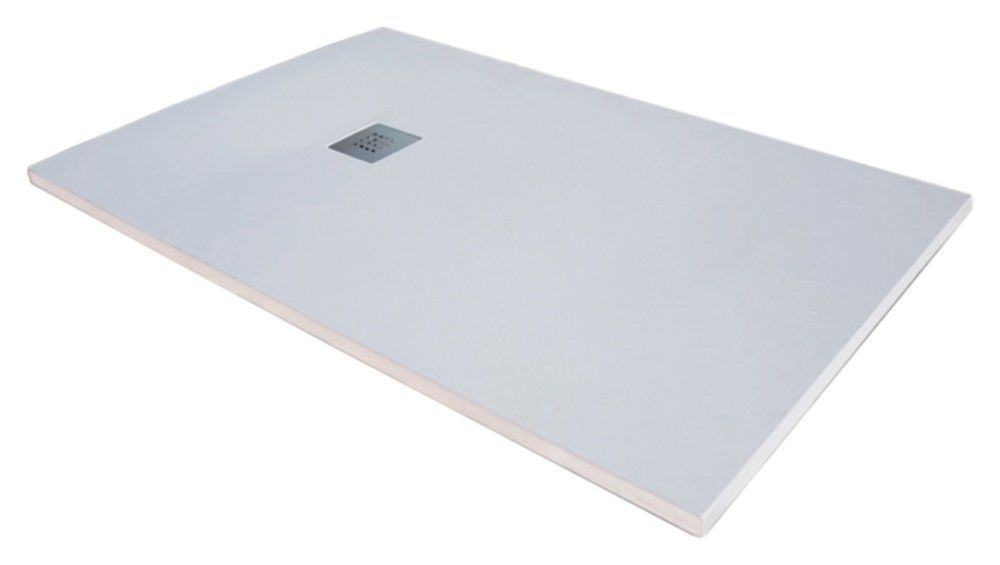 Receveur extra plat Mia 160x90x3cm Blanc Texture ardoise - INVENTIV