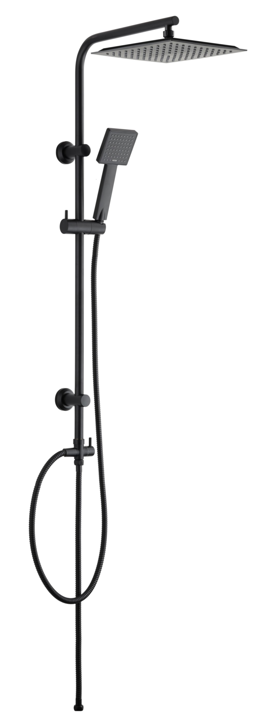 Colonne de douche sans robinetterie Apia noir - INVENTIV