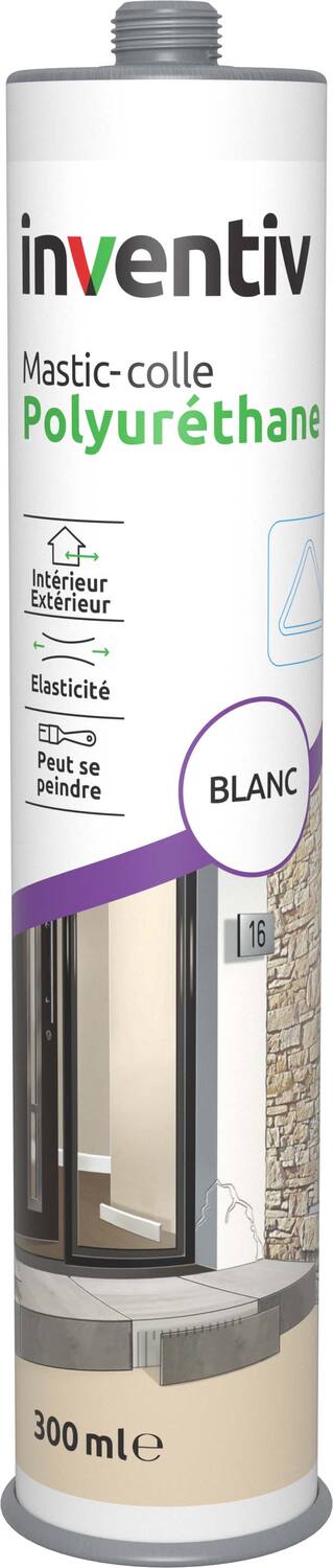 Mastic polyurethane blanc 300 mL - INVENTIV