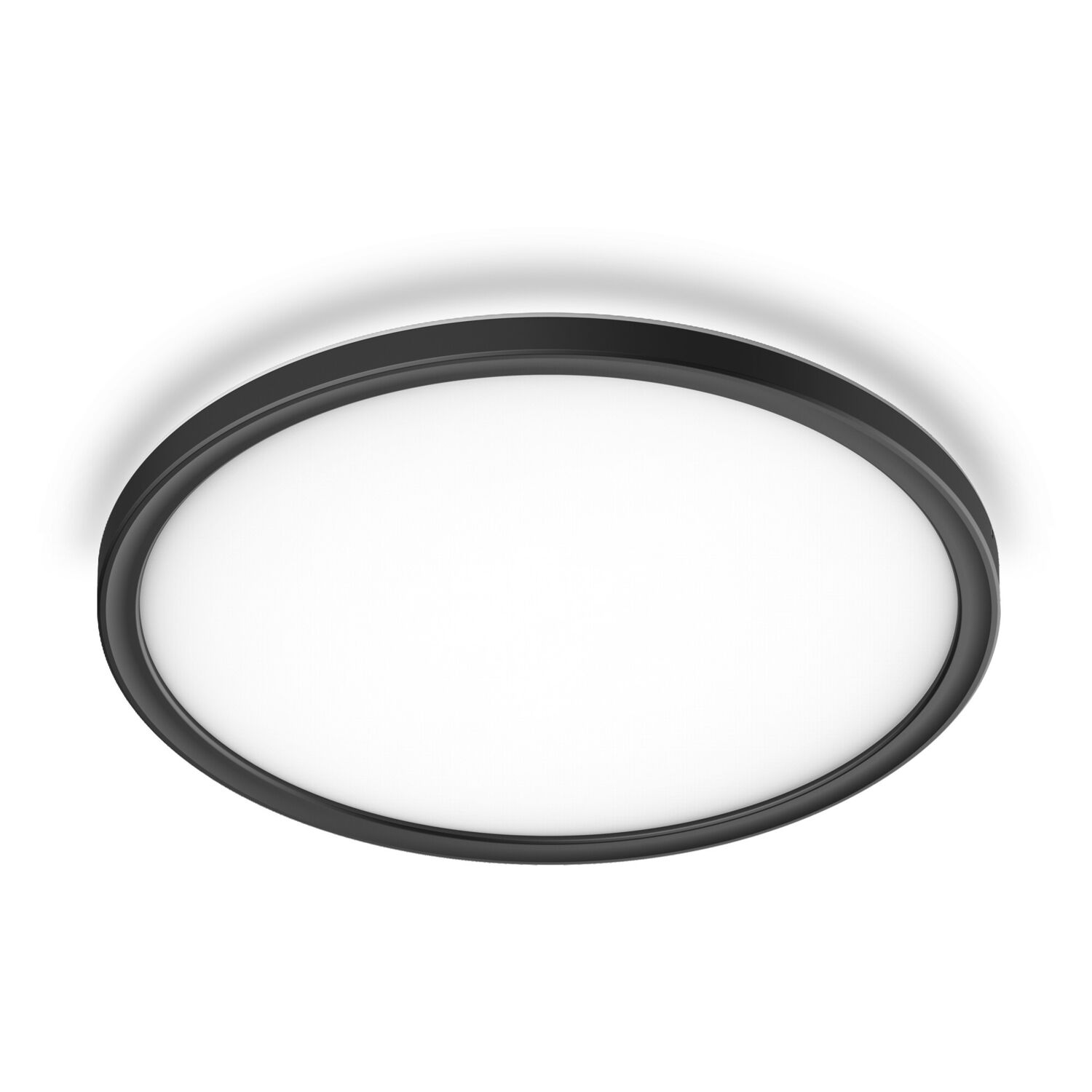 Plafonnier LED 16W Ø30cm noir - INVENTIV