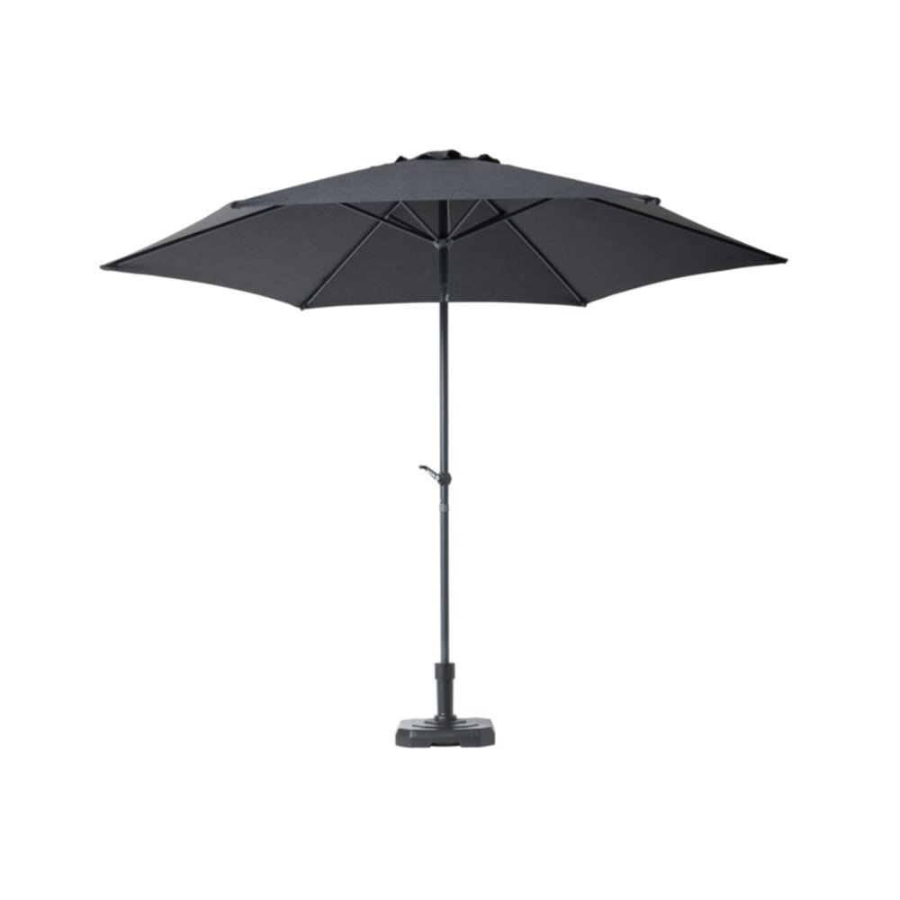 Parasol droit Solia Ø3m Gris - INVENTIV