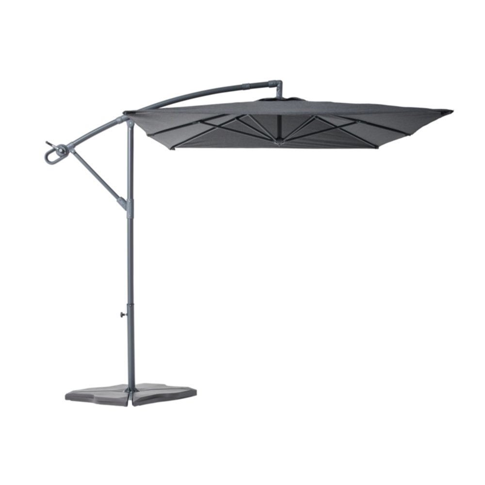 Parasol déporté Essentia 3x2m Gris - INVENTIV