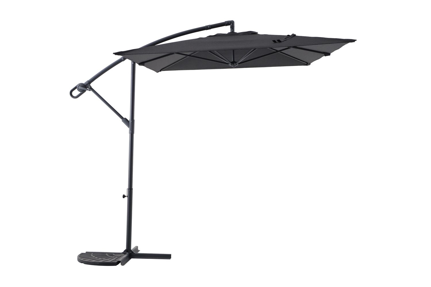 Parasol déporté Essentia 3x2m Gris - INVENTIV
