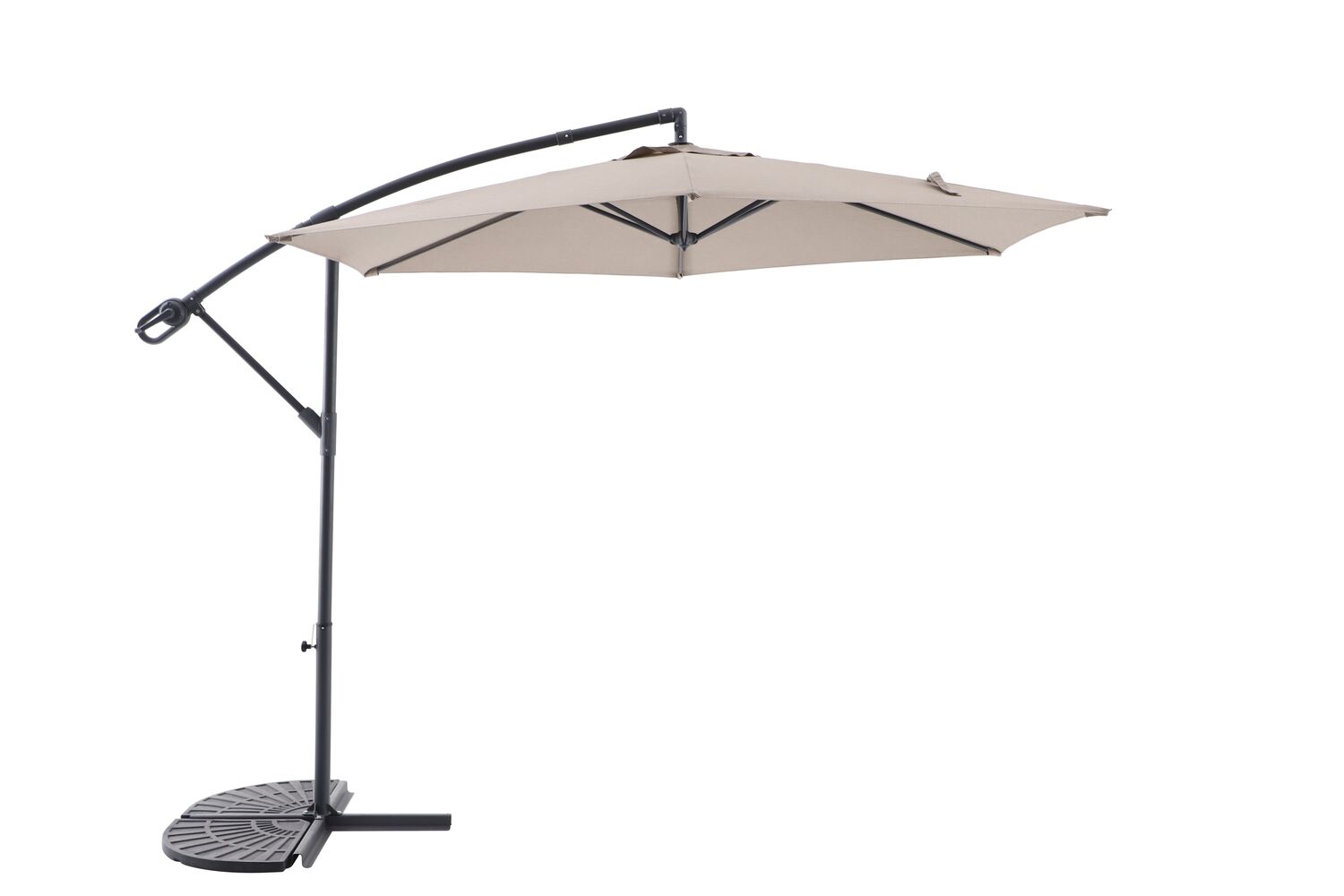 Parasol déporté Essentia Ø3m Taupe - INVENTIV
