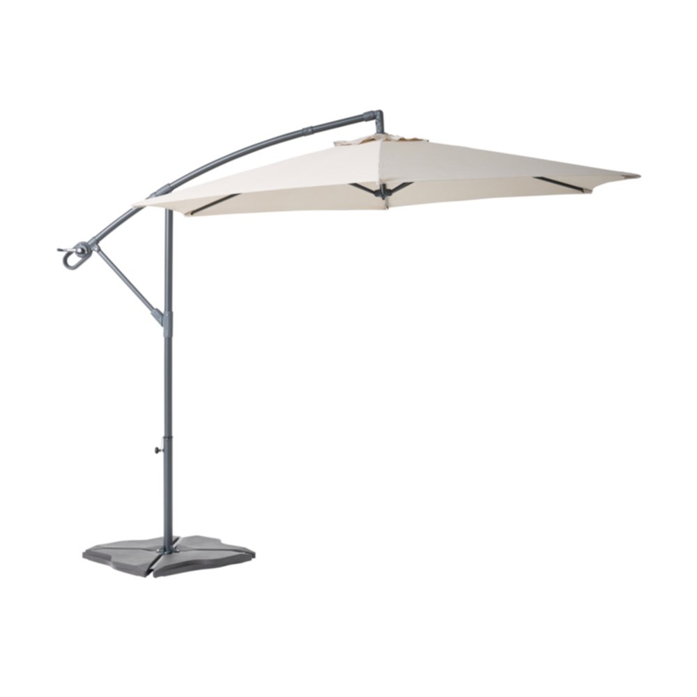 Parasol déporté Essentia Ø3m Beige - INVENTIV