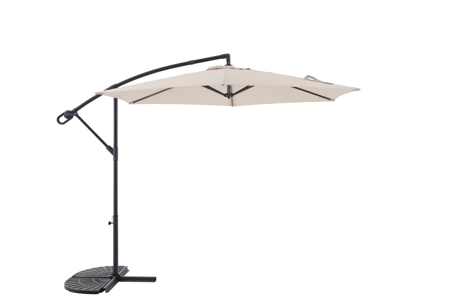 Parasol déporté Essentia Ø3m Beige - INVENTIV