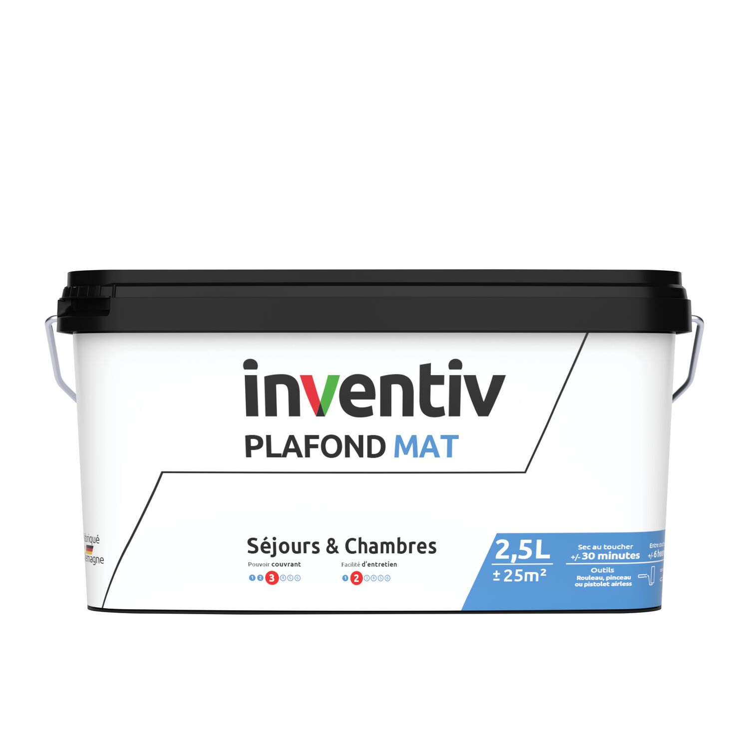 Peinture plafond mat 2,5L  - INVENTIV