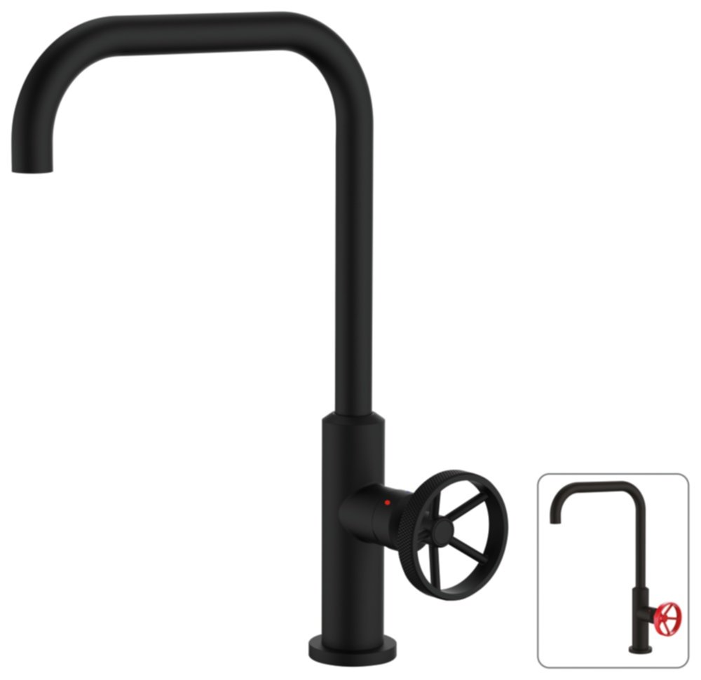 Mitigeur évier bec mobile Indus noir - INVENTIV