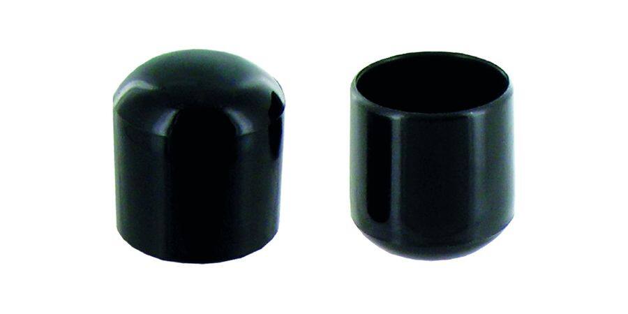 8 patins enveloppants plastique Ø10mm noir - INVENTIV